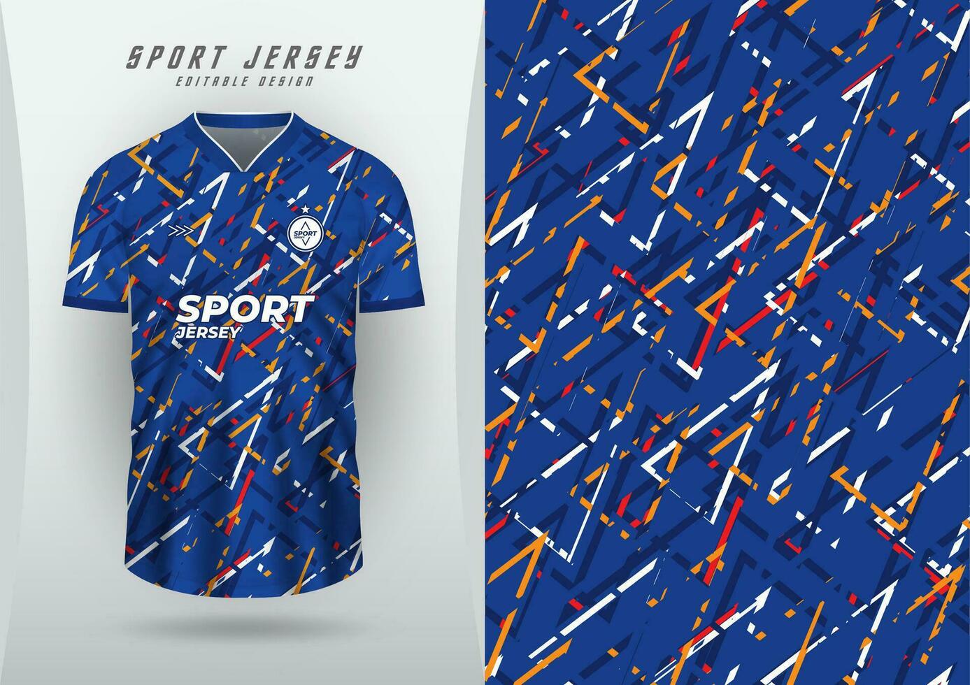 background for sports jersey soccer jersey running jersey racing jersey blue arrow line pattern vector