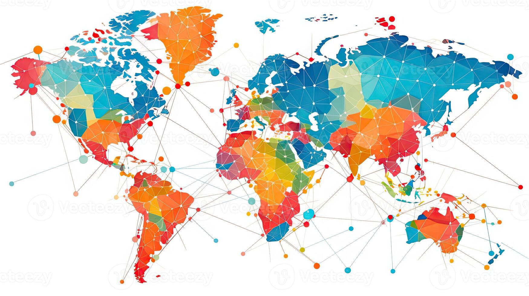 World map pin on a map with routes background. . photo