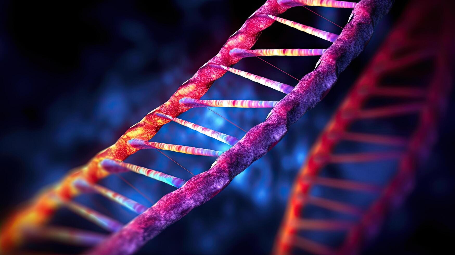Human cell biology DNA molecular structure. . photo