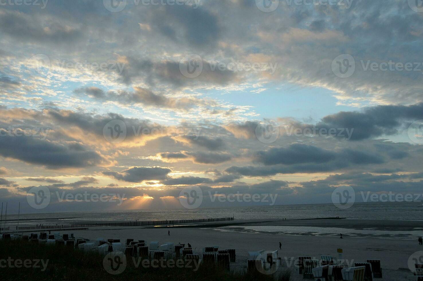 sundown at wangerooge island photo