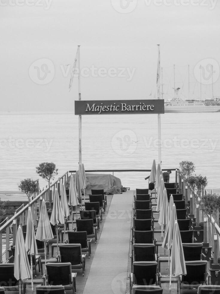 cannes at the mediterranean sea photo