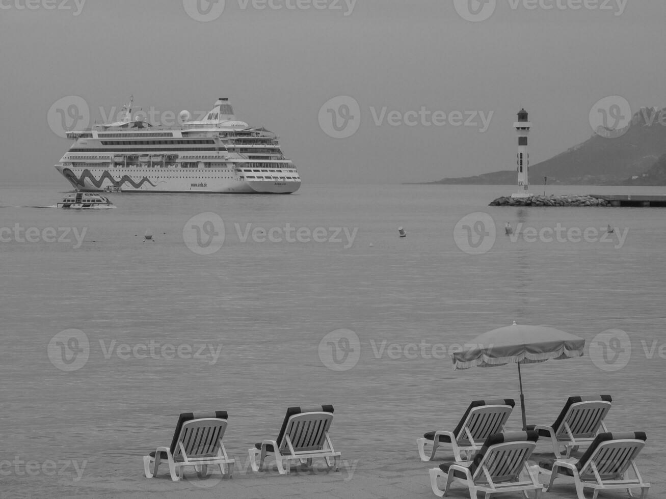cannes at the mediterranean sea photo
