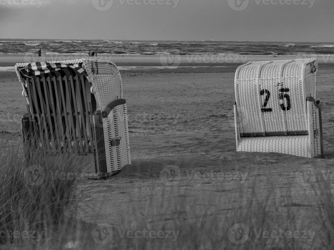 the beach of Spiekeroog island photo