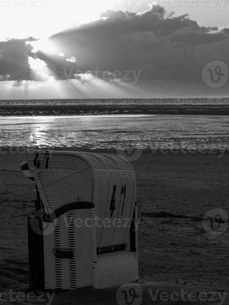 the beach of Spiekeroog island photo