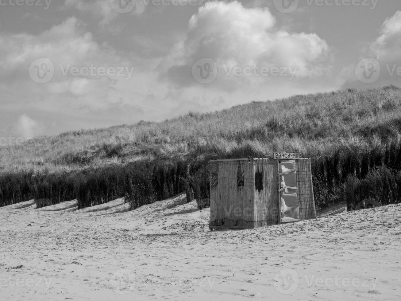spiekeroog island in the north sea photo