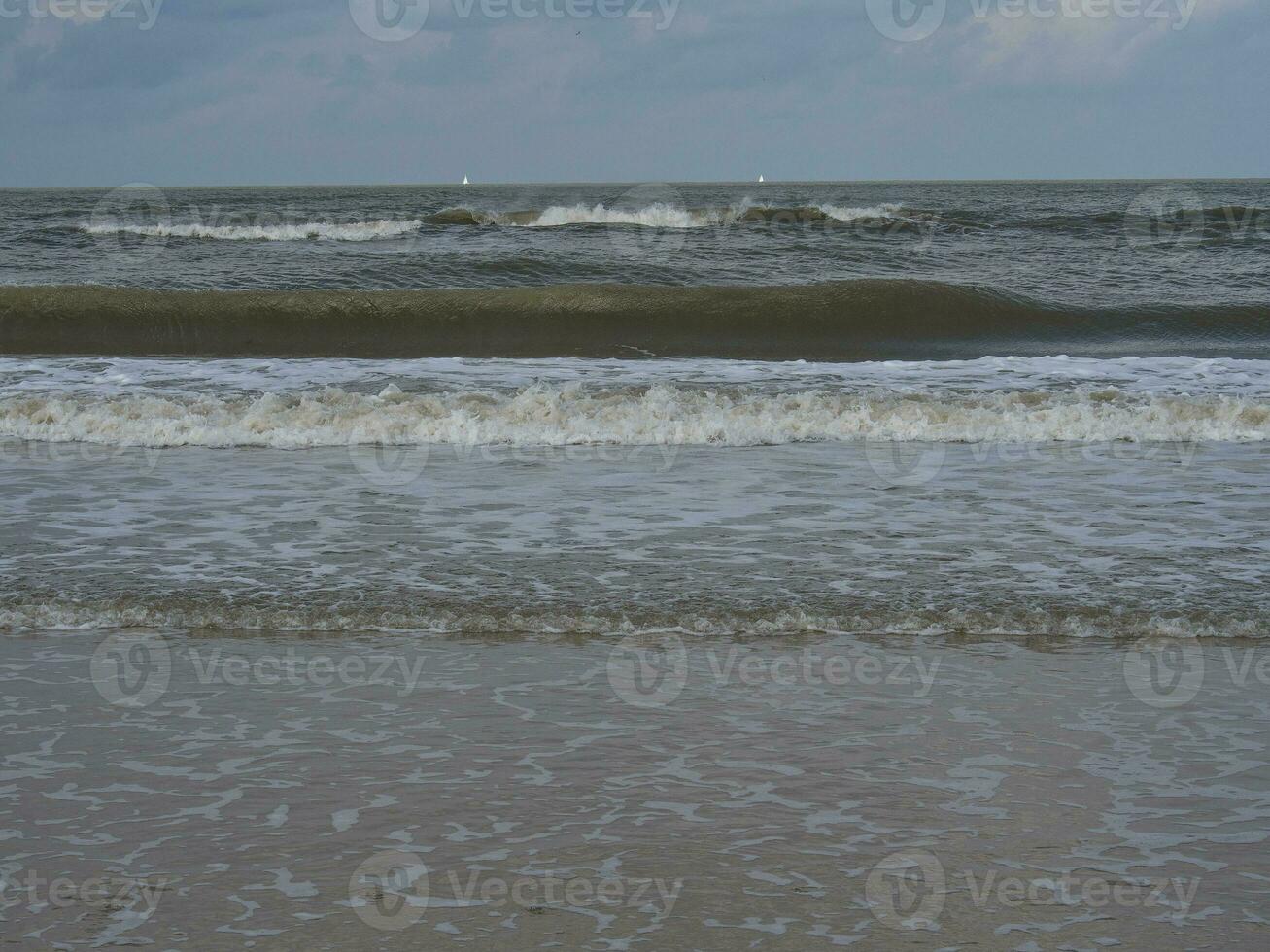 spiekeroog island in the north sea photo