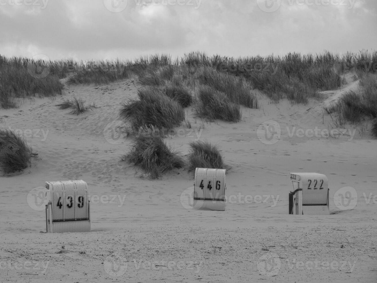 the island of Spiekeroog in germany photo