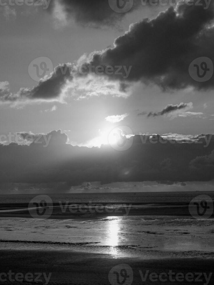 the island of Spiekeroog in germany photo