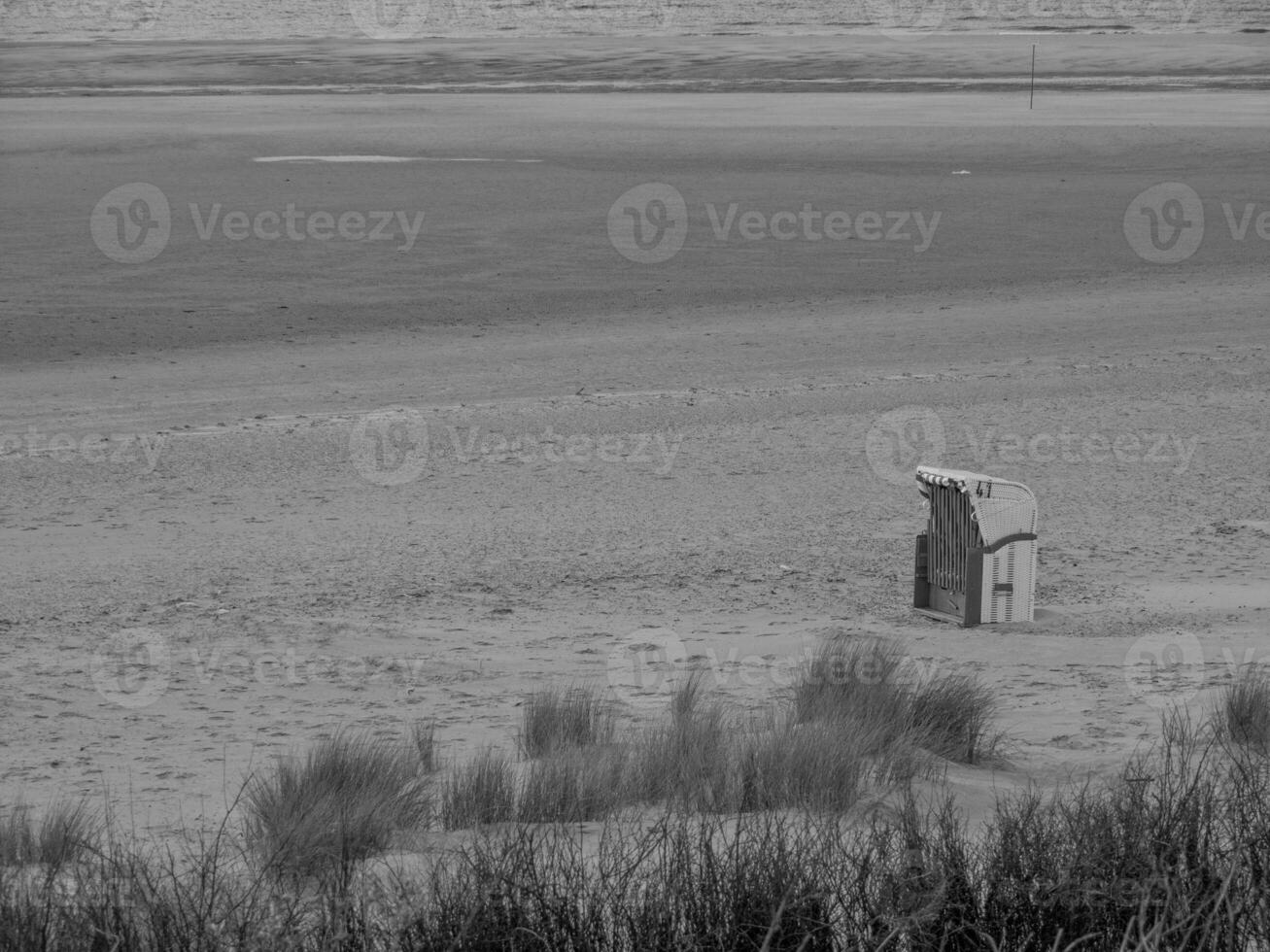 The island of Spiekeroog in the north sea photo