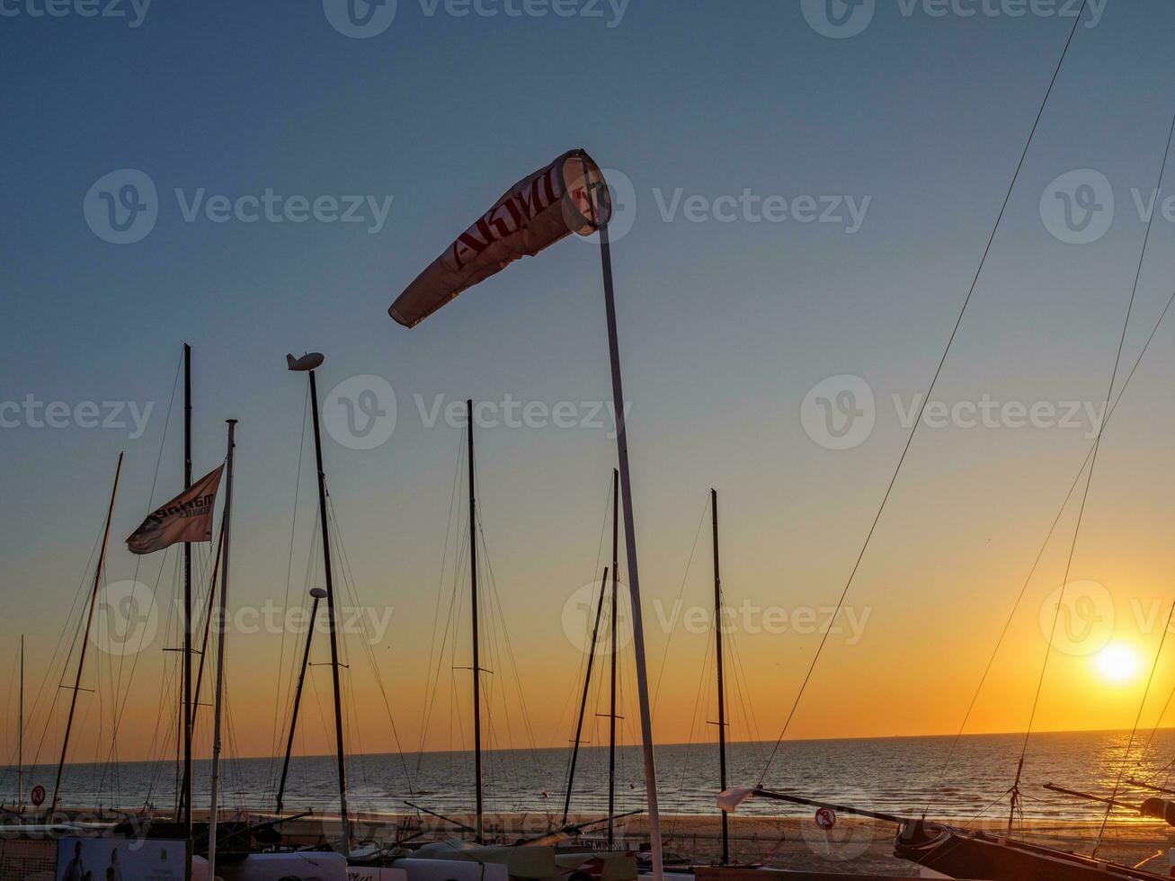 De Haan at the north sea in Belgium photo