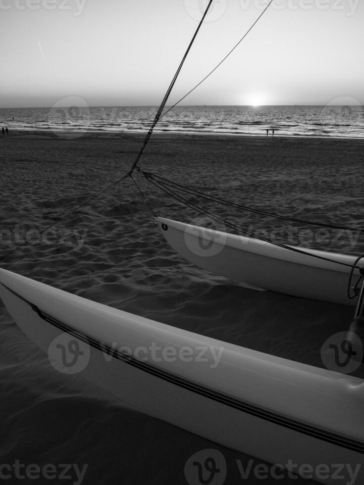 De Haan at the north sea in Belgium photo