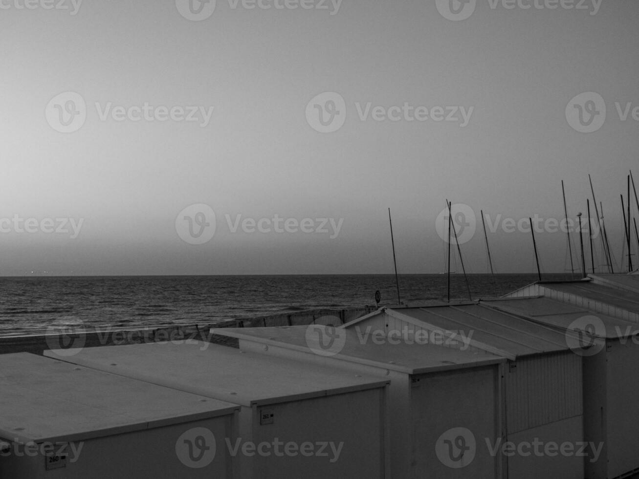 De Haan at the north sea in Belgium photo