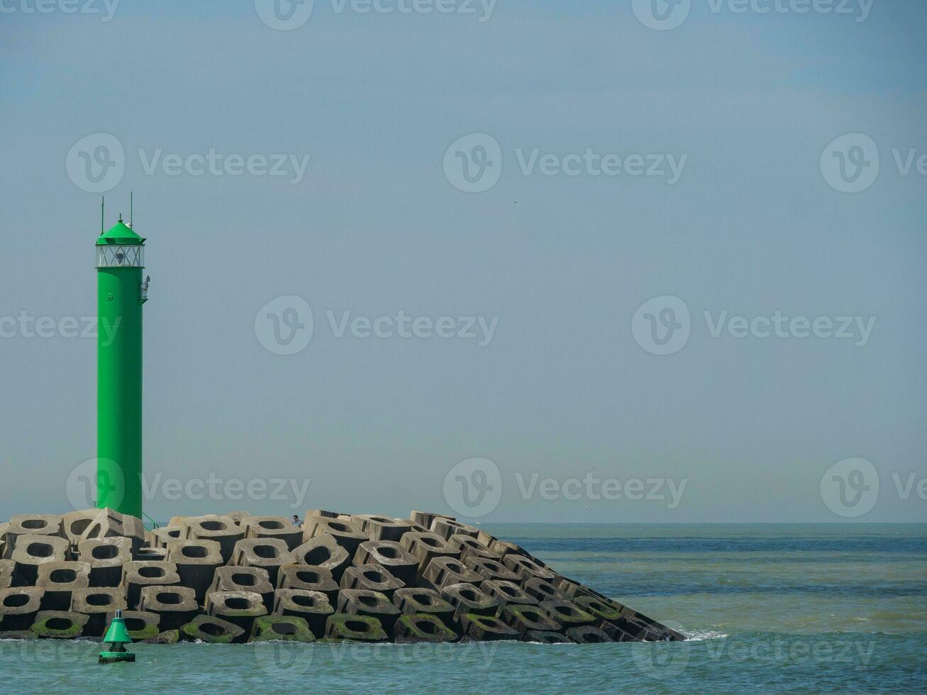 el ciudad de Ostende y el Belga costa foto