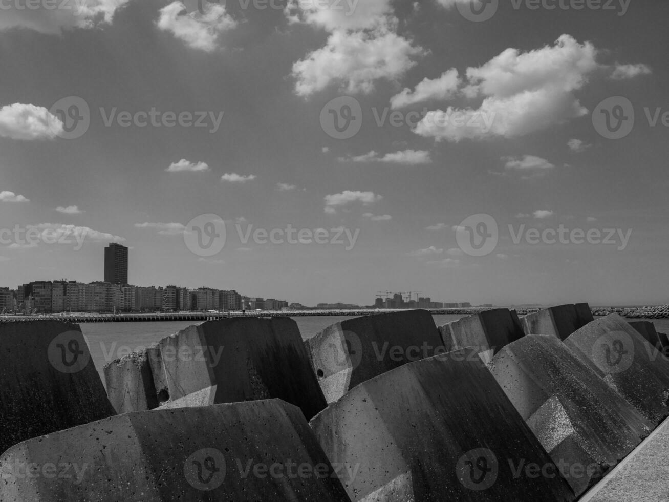 the city of Oostende and the belgian coast photo