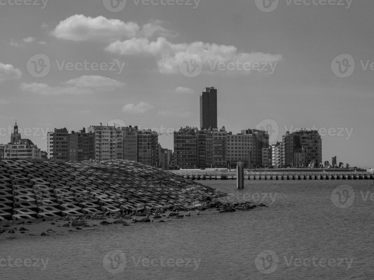 the city of Oostende and the belgian coast photo