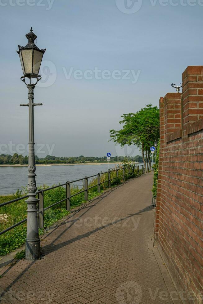 Ress city at the rhine river photo