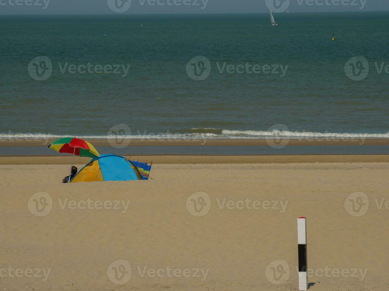 De Haan city in Belgium photo