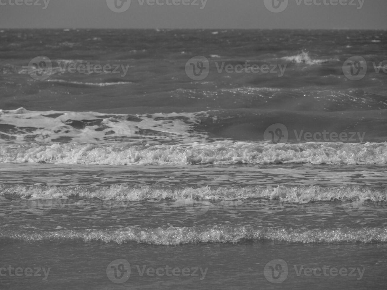 the beach of De Haan in Belgium photo