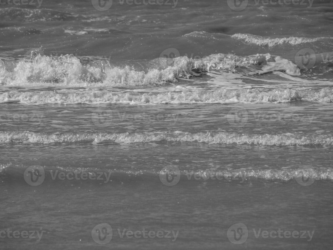 the beach of De Haan in Belgium photo