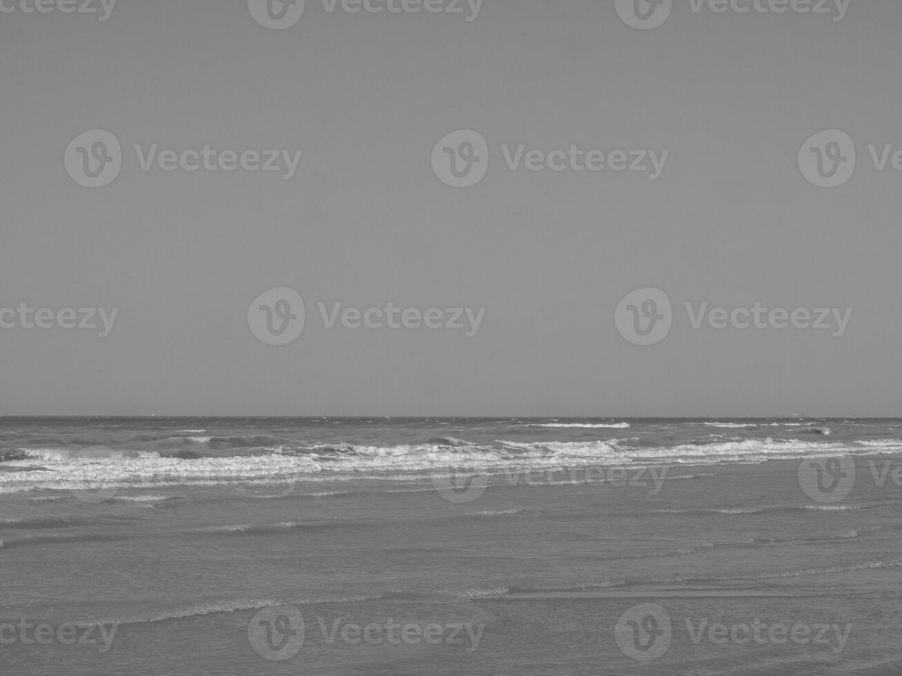 the beach of De Haan in Belgium photo