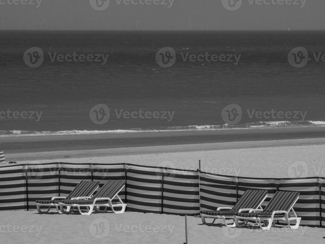 the beach of De Haan in Belgium photo
