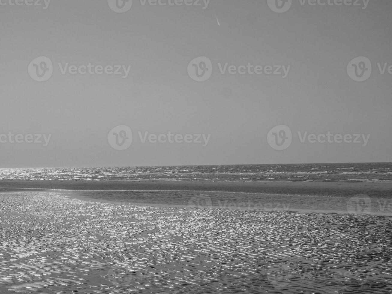 the beach of De Haan in Belgium photo