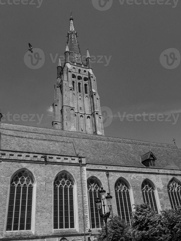 The city of Bruges in Belgium photo
