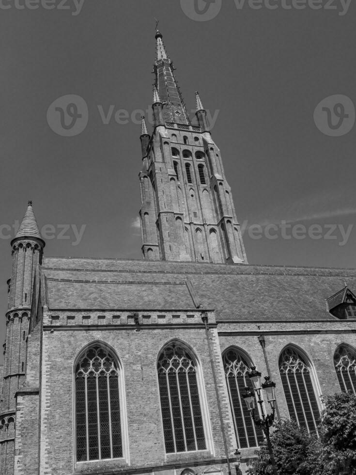 The city of Bruges in Belgium photo