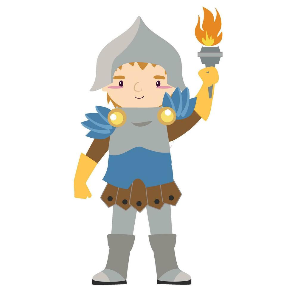 Medieval fairytale character. Kingdom theme. Vector file