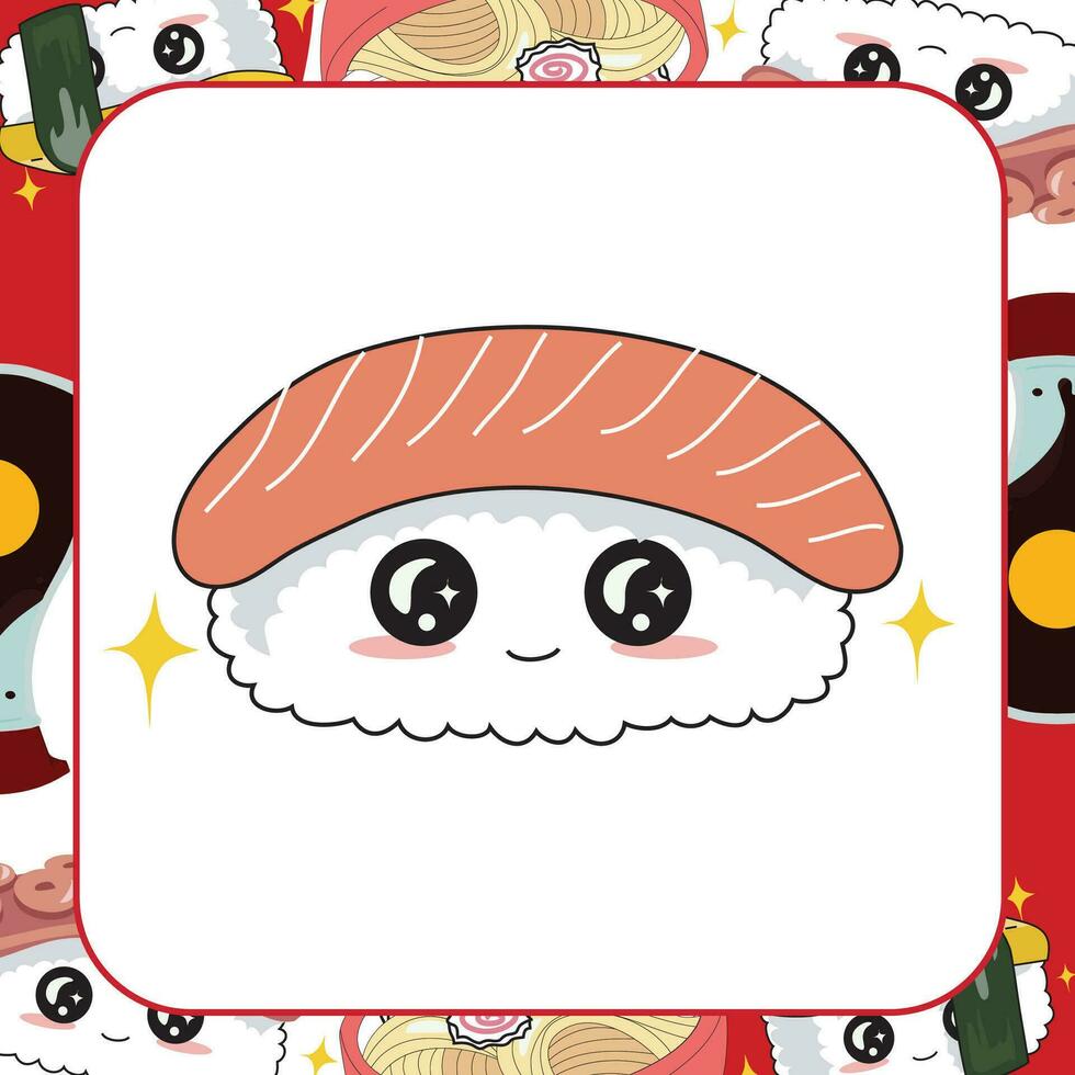 asiático comida tarjeta de memoria flash. imprimible juego tarjetas vector ilustración.
