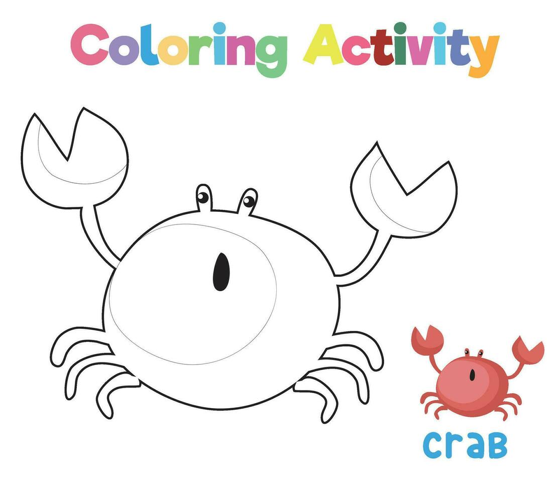 colorante animal hoja de cálculo página. divertido actividad para niños. educativo imprimible colorante hoja de cálculo. colorante actividad para niños. vector ilustración.