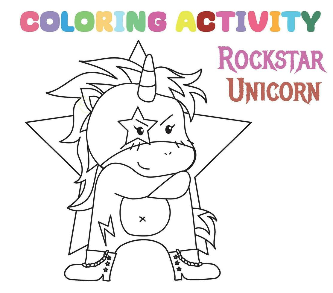 colorante unicornio hoja de cálculo página. divertido actividad para niños. educativo imprimible colorante hoja de cálculo. colorante actividad para niños. vector ilustración.