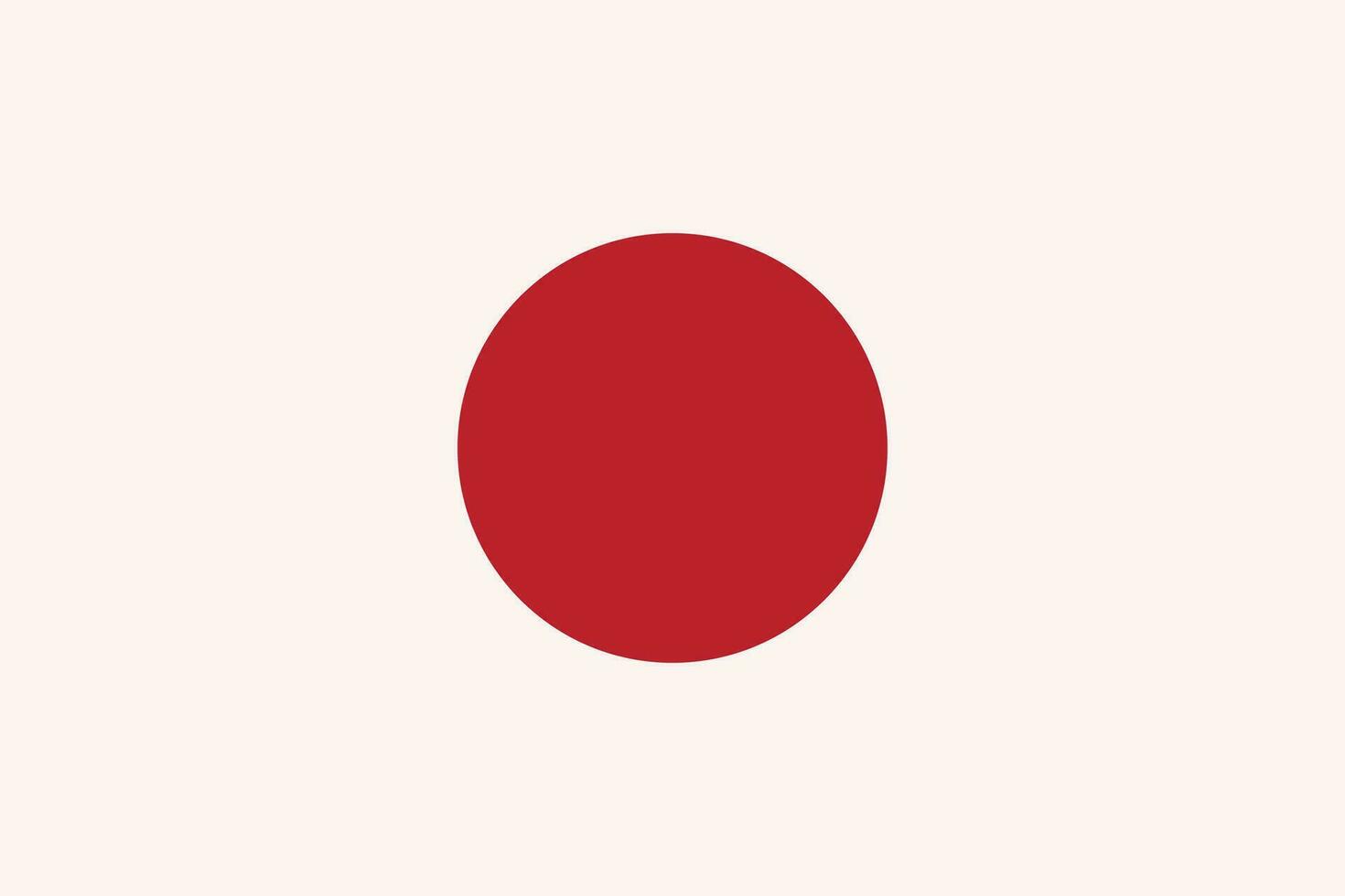 Flag of Japan vector illustration. Japanese national flag.