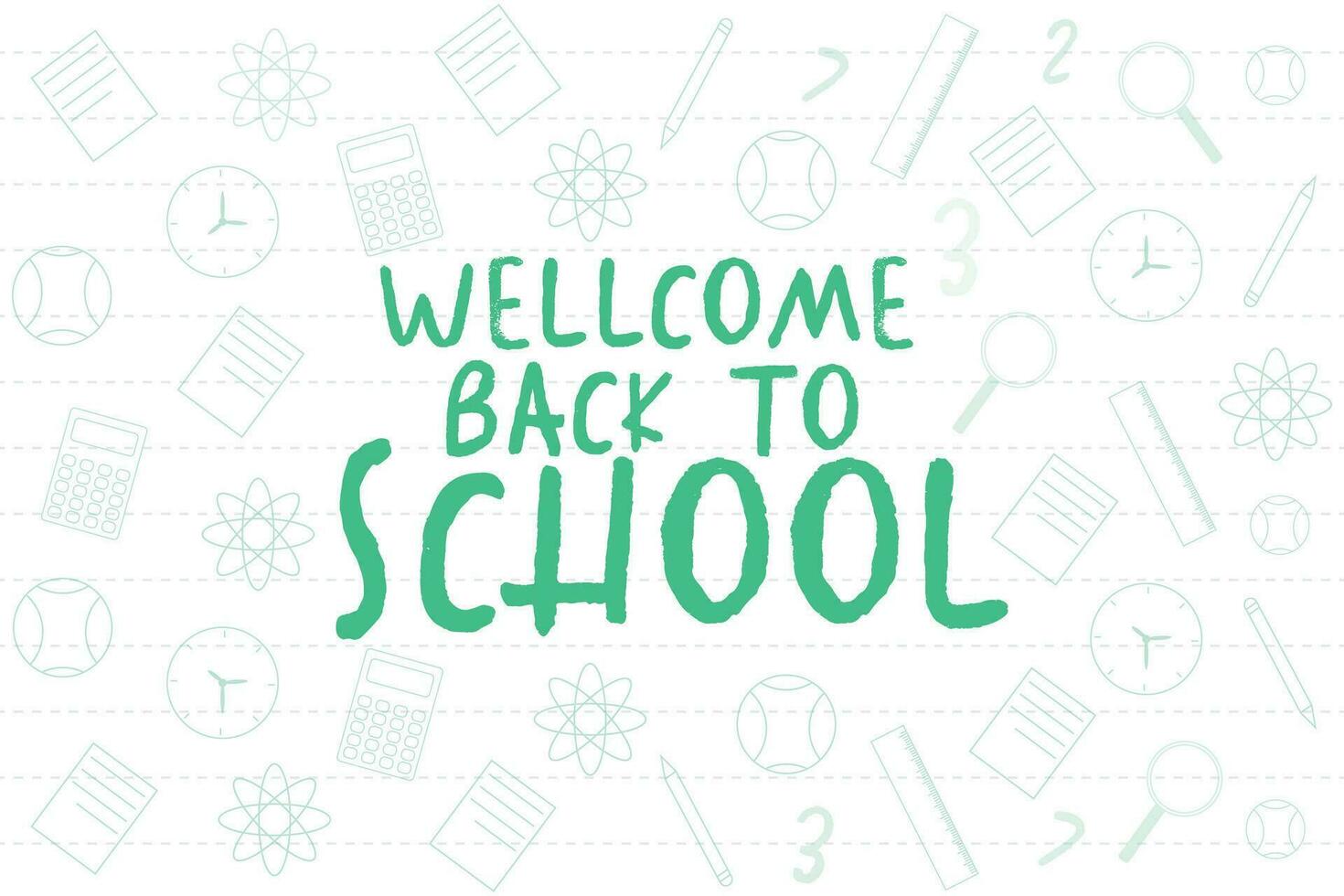 Welcome Back to School Card for Kids A Fun and Quirky Design vector