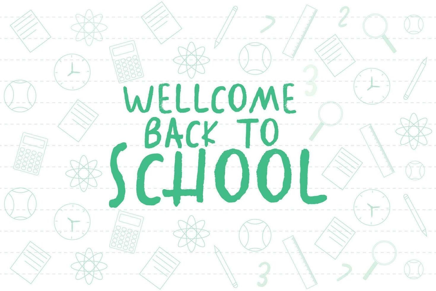 Welcome Back to School Card for Kids A Fun and Quirky Design vector