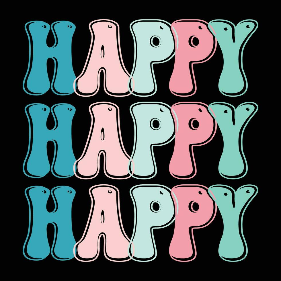Cute Hand Drawn Font A Charming and Versatile Asset  happy vector