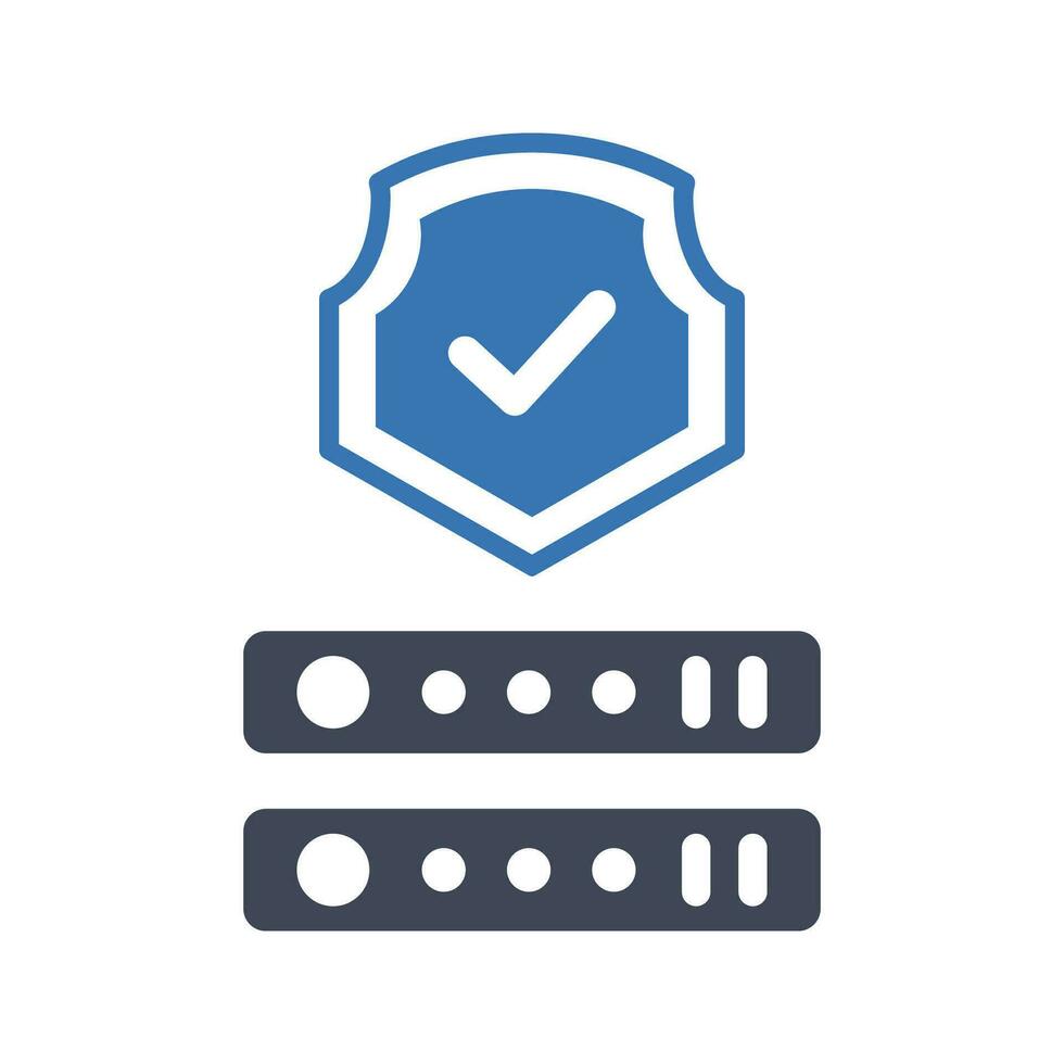 Database security icon vector