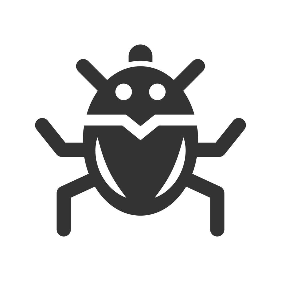 Bug malware icon vector