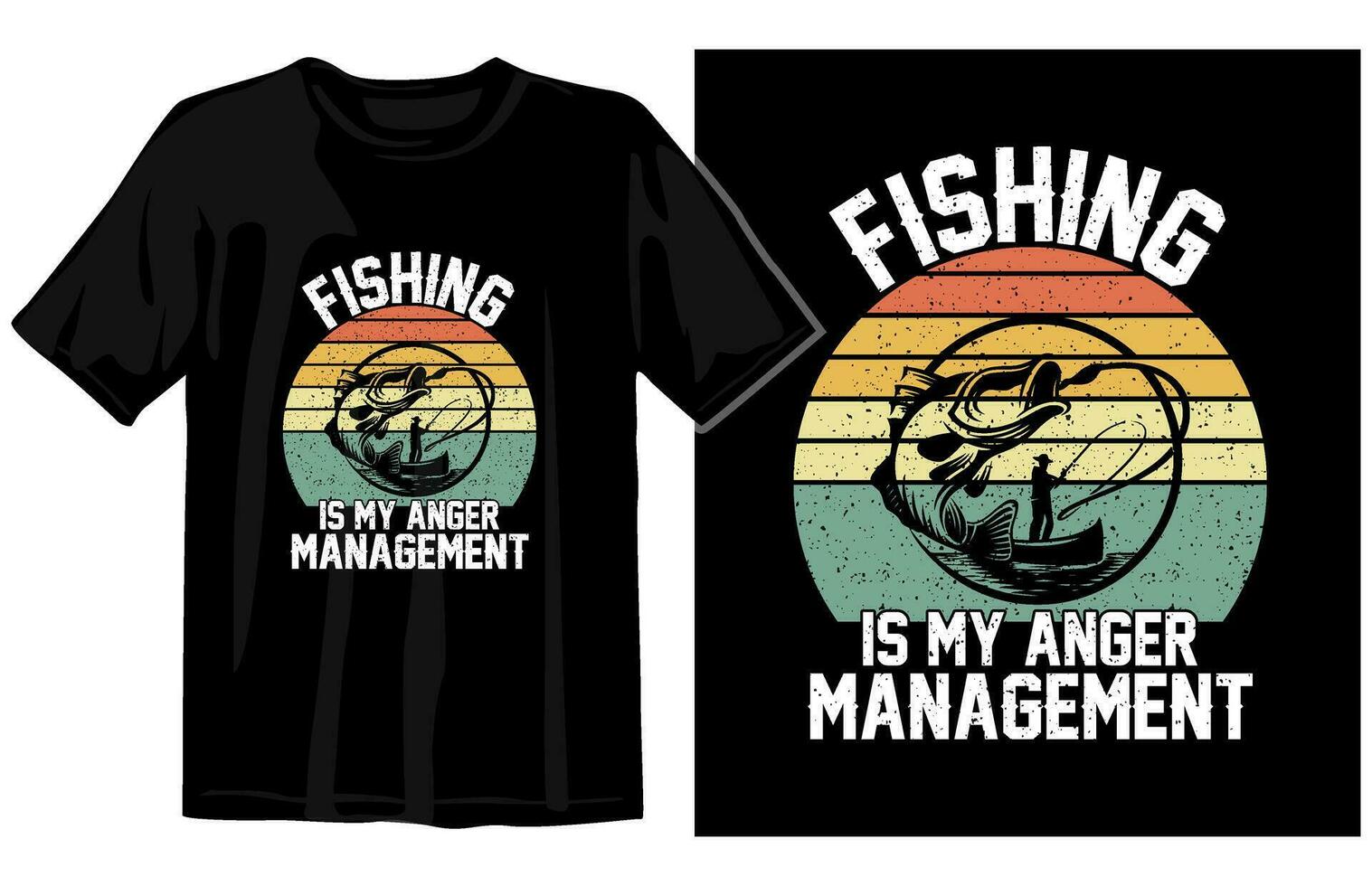 Fishing t shirt design vector, vintage fishing tshirt graphic illustration,  Fishing vector