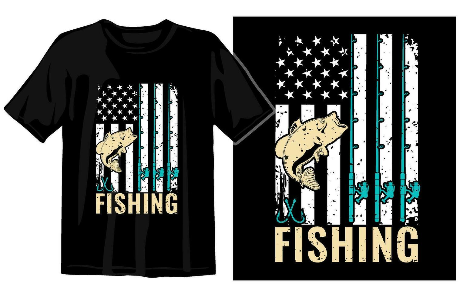 pescar t camisa vector, pescar Clásico t camisa diseño, Clásico pescar t camisa gráfico ilustración vector