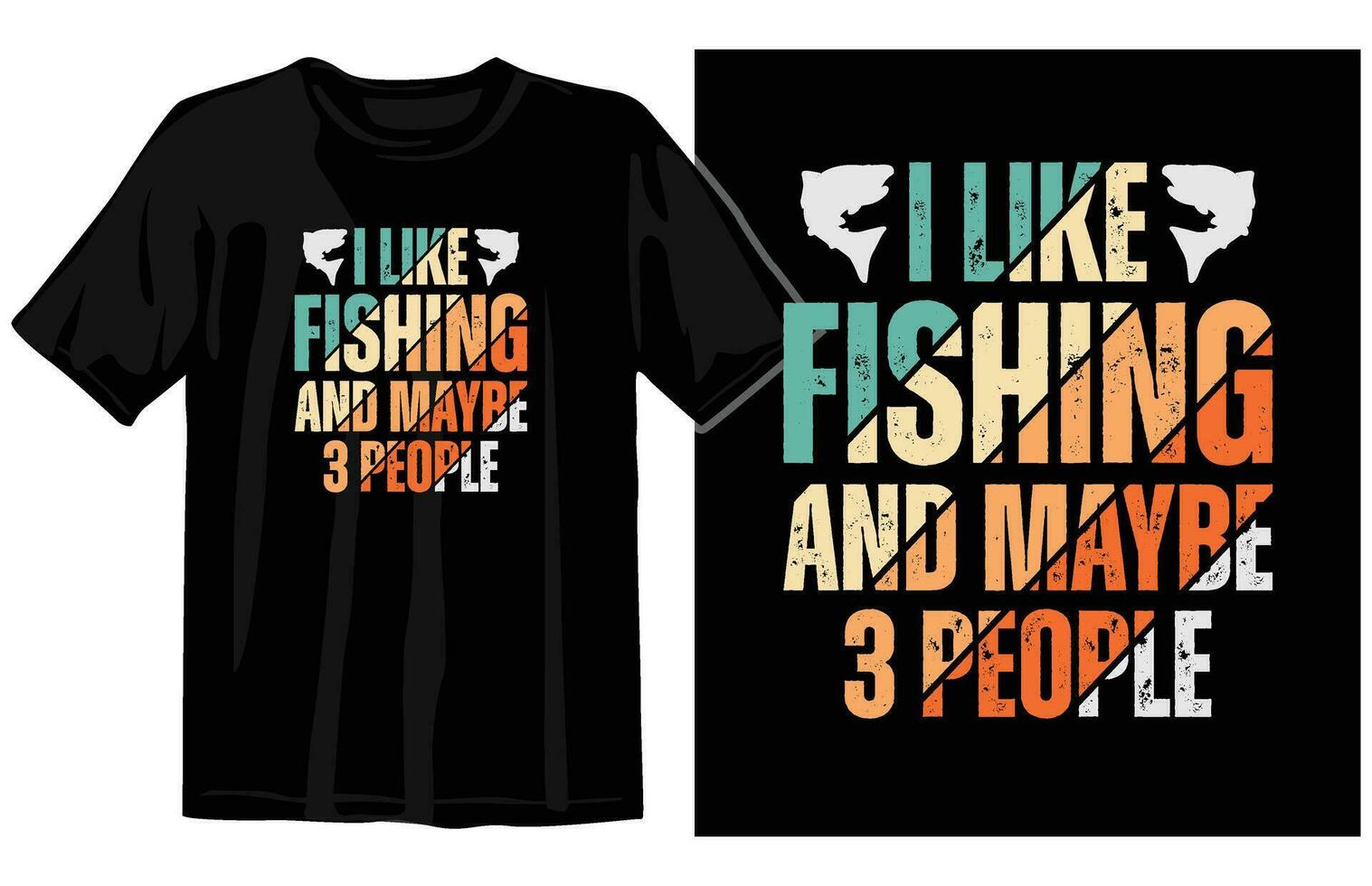 Fishing t shirt design vector, vintage fishing tshirt graphic illustration,  Fishing vector