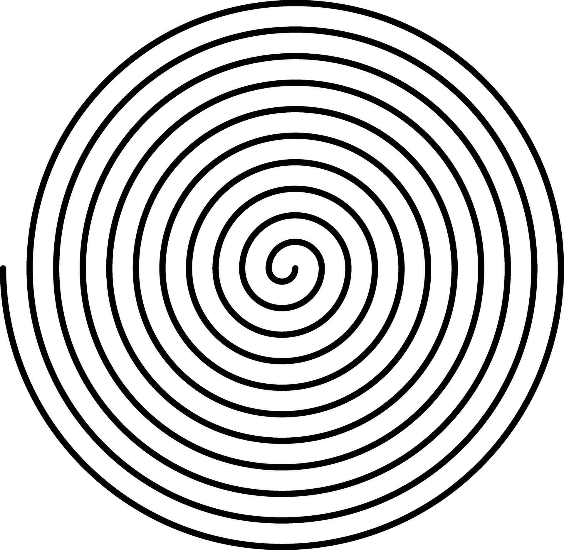 black white spiral icon 25547979 Vector Art at Vecteezy