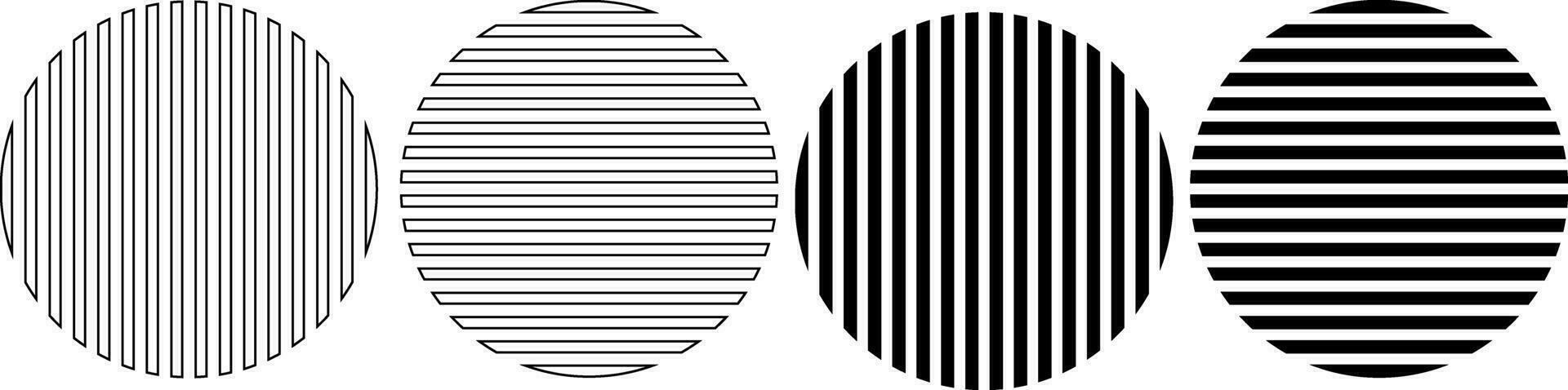 black white circle of lines vector