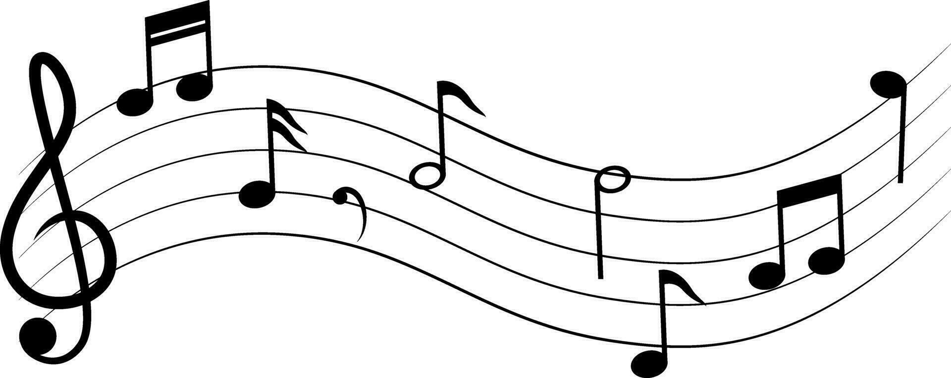 negro blanco música notas antecedentes vector