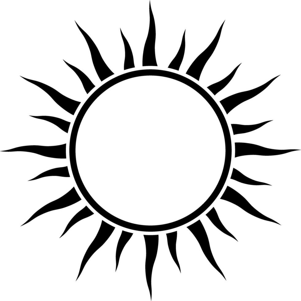 sunburst frame with copy space vector