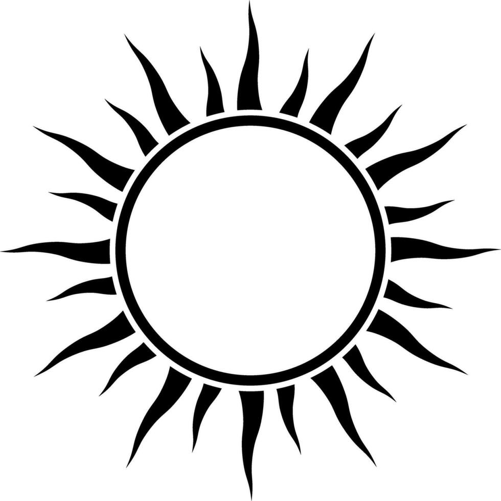 sunburst frame with copy space vector