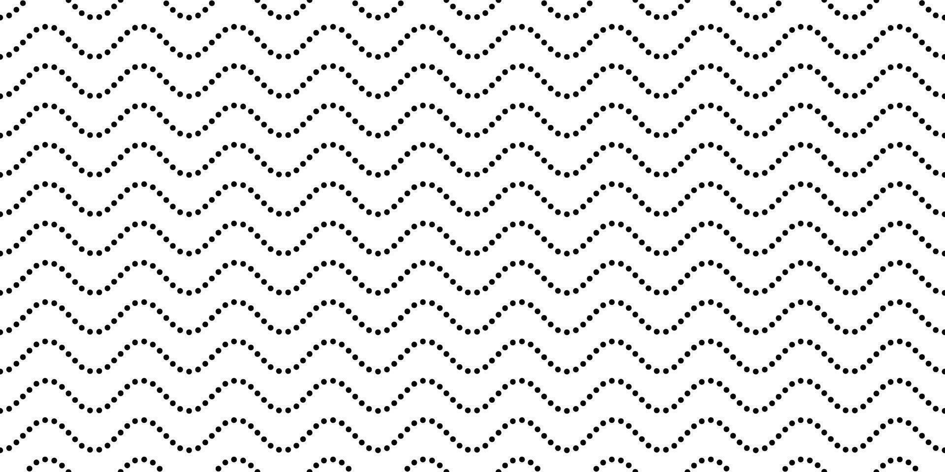 black white dots billowy wave seamless pattern vector