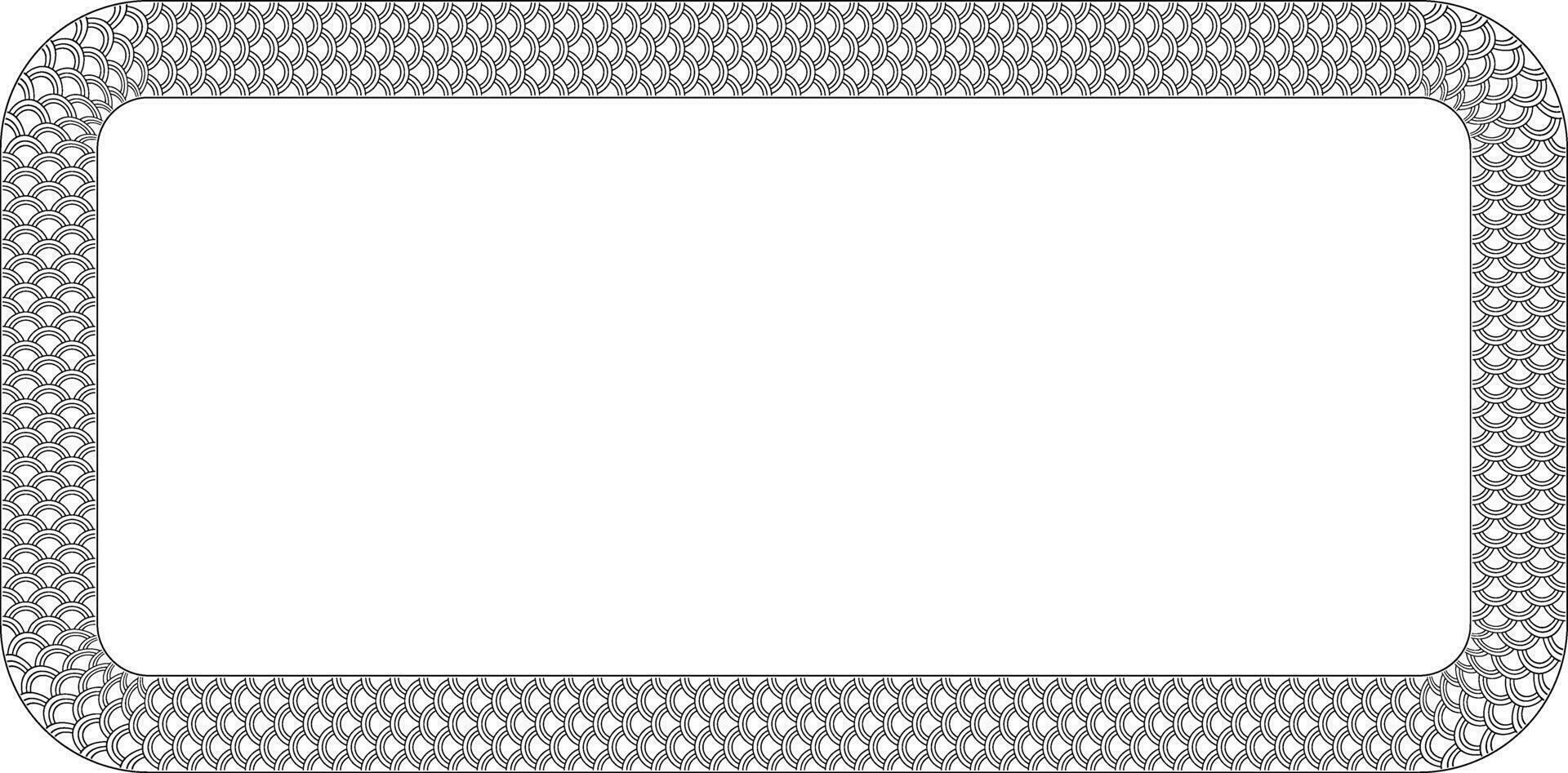 rectangular reptile scale frame with copy space vector