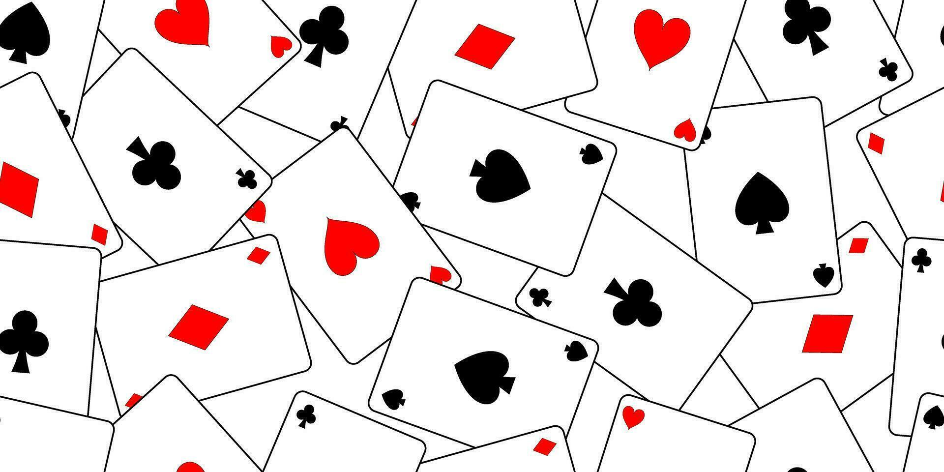 aces playing card seamless pattern vector