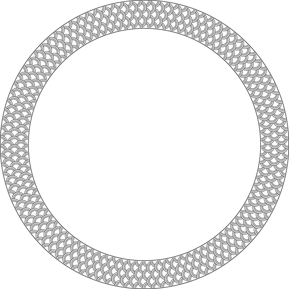 circular reptile scale frame with copy space vector